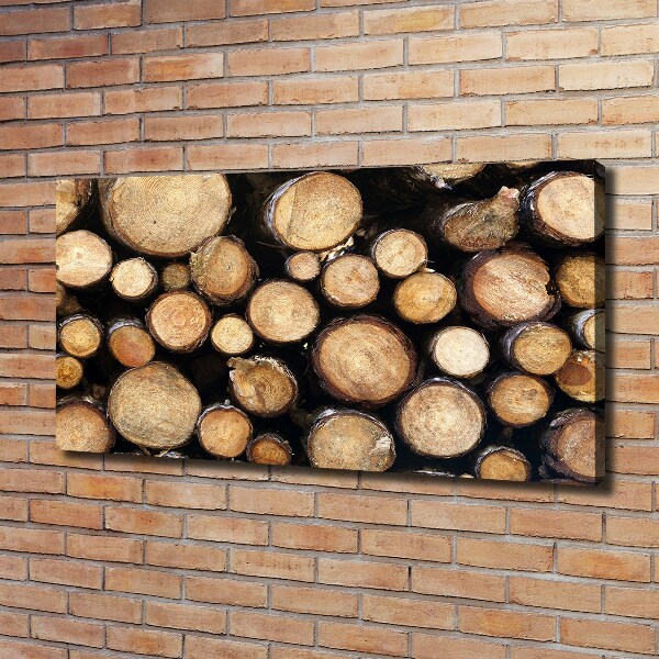 Quadro su tela Tronchi di legno