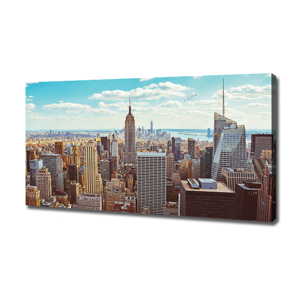 Quadro su tela Vista a volo d'uccello di New York
