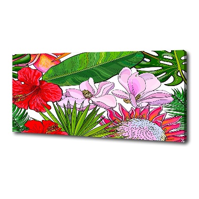 Quadro stampa su tela Fiori hawaiani