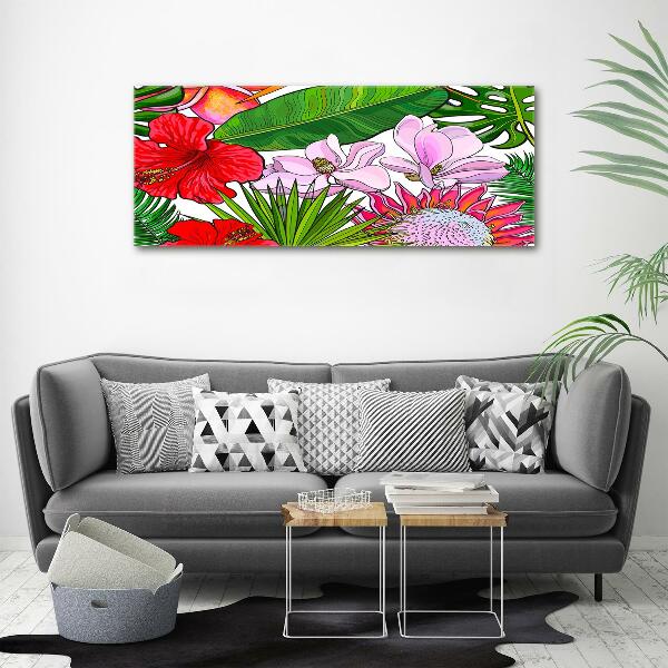 Quadro stampa su tela Fiori hawaiani