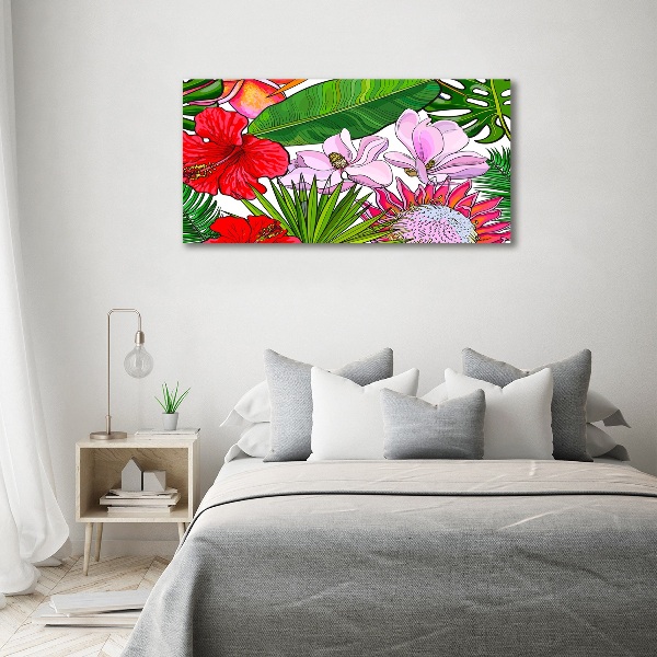 Quadro stampa su tela Fiori hawaiani