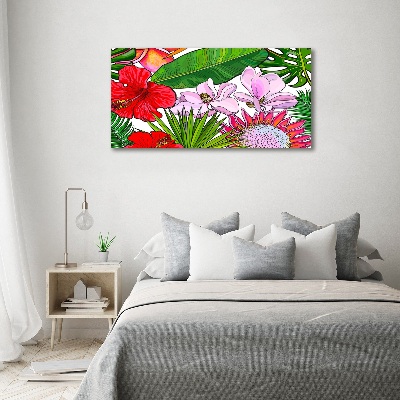 Quadro stampa su tela Fiori hawaiani