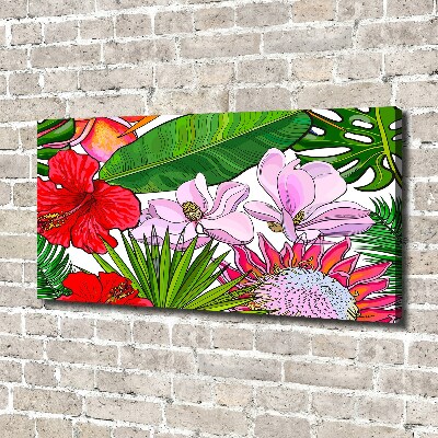 Quadro stampa su tela Fiori hawaiani