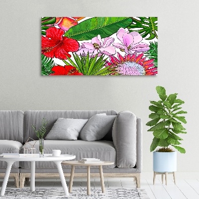 Quadro stampa su tela Fiori hawaiani