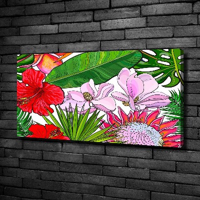 Quadro stampa su tela Fiori hawaiani
