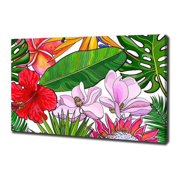 Quadro stampa su tela Fiori hawaiani