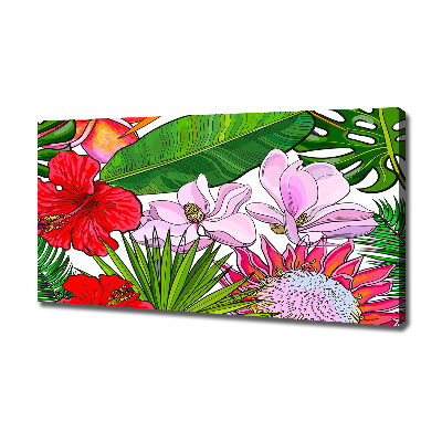 Quadro stampa su tela Fiori hawaiani