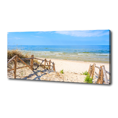 Foto quadro su tela Ingresso alla spiaggia