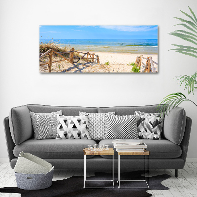 Foto quadro su tela Ingresso alla spiaggia