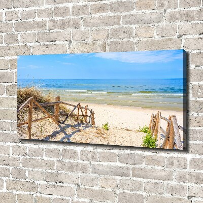 Foto quadro su tela Ingresso alla spiaggia