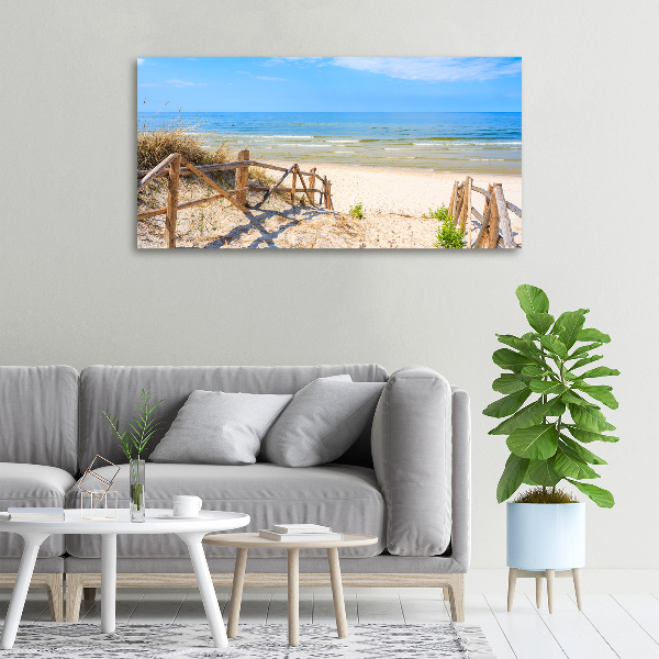Foto quadro su tela Ingresso alla spiaggia