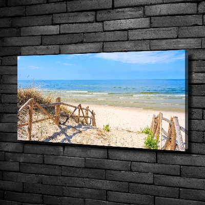 Foto quadro su tela Ingresso alla spiaggia