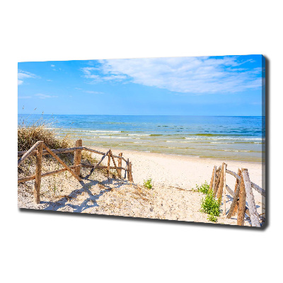 Foto quadro su tela Ingresso alla spiaggia