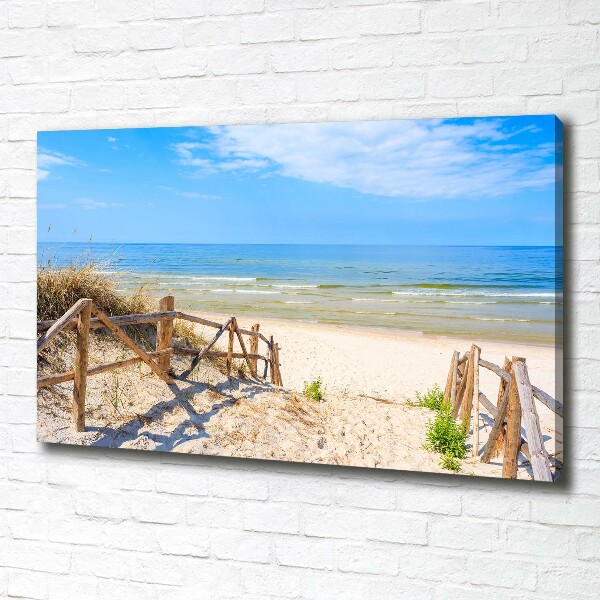 Foto quadro su tela Ingresso alla spiaggia