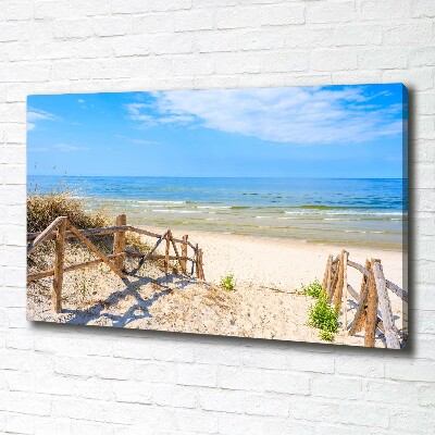 Foto quadro su tela Ingresso alla spiaggia