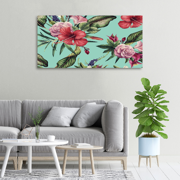 Foto quadro su tela Fiori tropicali