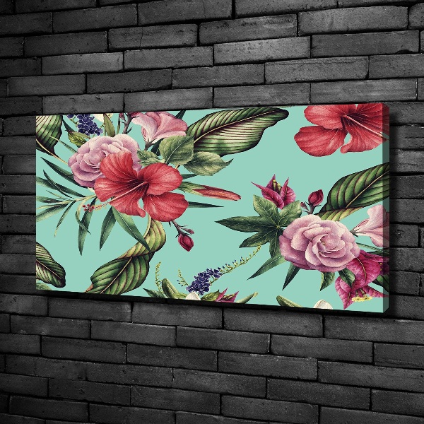 Foto quadro su tela Fiori tropicali