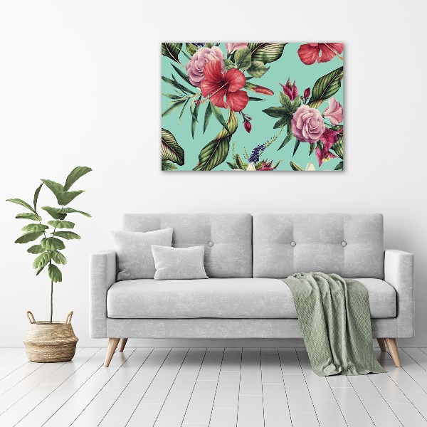 Foto quadro su tela Fiori tropicali