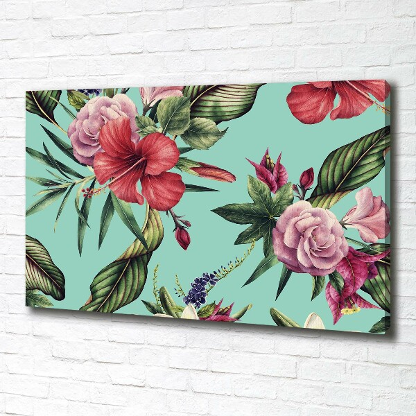 Foto quadro su tela Fiori tropicali
