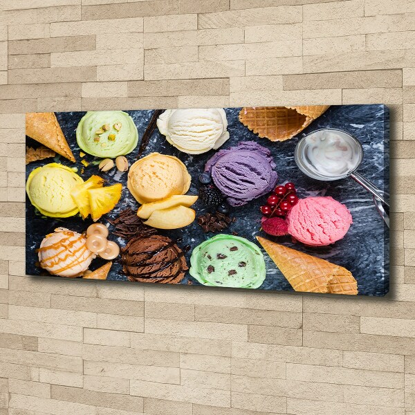Foto quadro su tela Gelato colorato