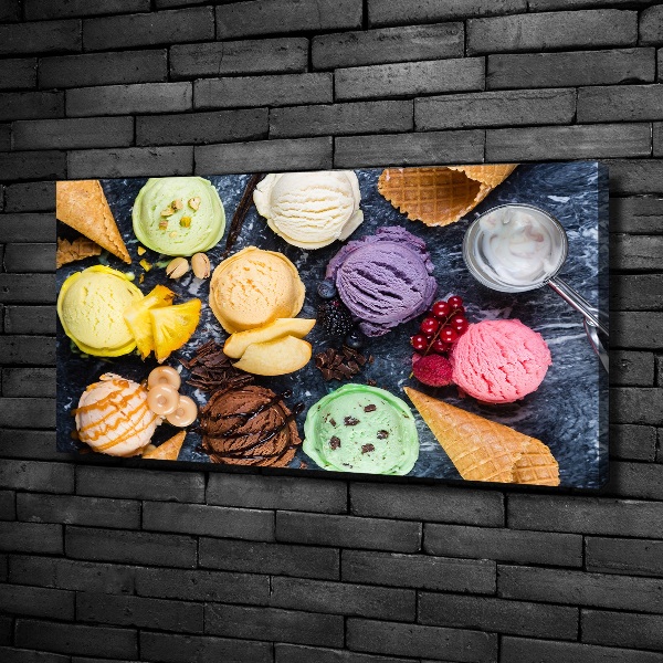 Foto quadro su tela Gelato colorato