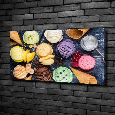 Foto quadro su tela Gelato colorato