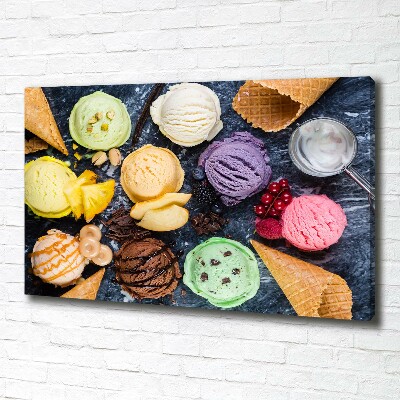 Foto quadro su tela Gelato colorato