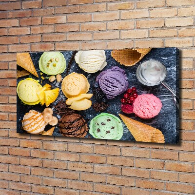 Foto quadro su tela Gelato colorato