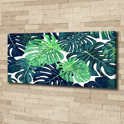 Quadro stampa su tela Foglie tropicali