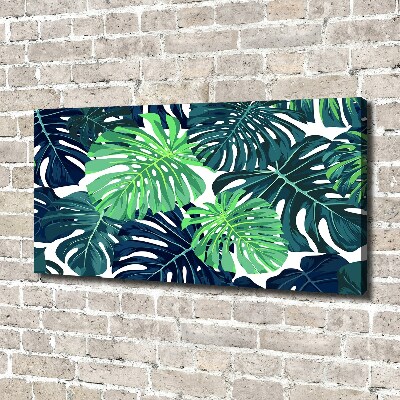 Quadro stampa su tela Foglie tropicali