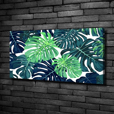 Quadro stampa su tela Foglie tropicali