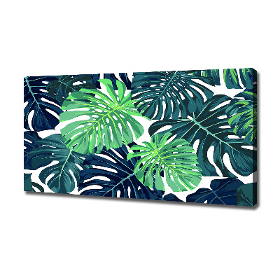 Quadro stampa su tela Foglie tropicali