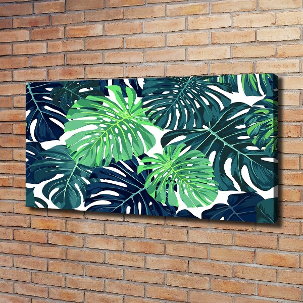 Quadro stampa su tela Foglie tropicali