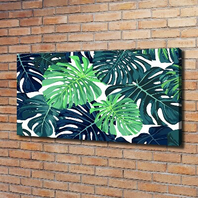 Quadro stampa su tela Foglie tropicali