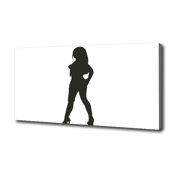 Foto quadro su tela Silhouette di una donna