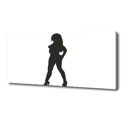 Foto quadro su tela Silhouette di una donna