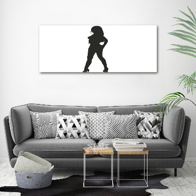 Foto quadro su tela Silhouette di una donna