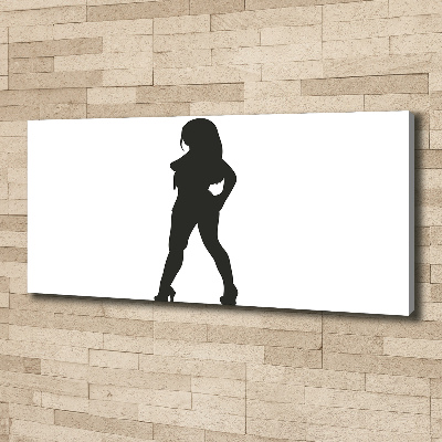 Foto quadro su tela Silhouette di una donna