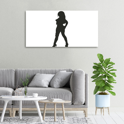 Foto quadro su tela Silhouette di una donna