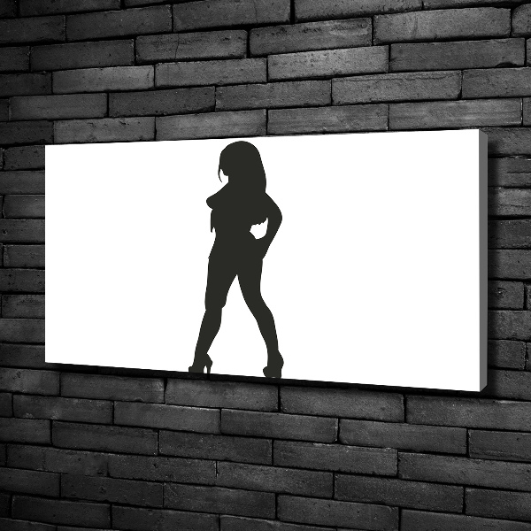 Foto quadro su tela Silhouette di una donna