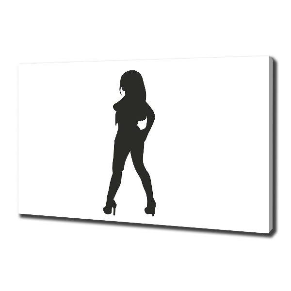 Foto quadro su tela Silhouette di una donna