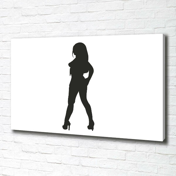 Foto quadro su tela Silhouette di una donna