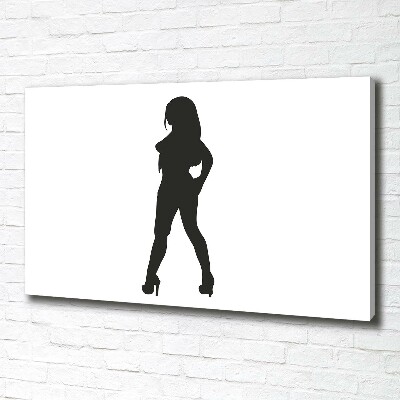 Foto quadro su tela Silhouette di una donna