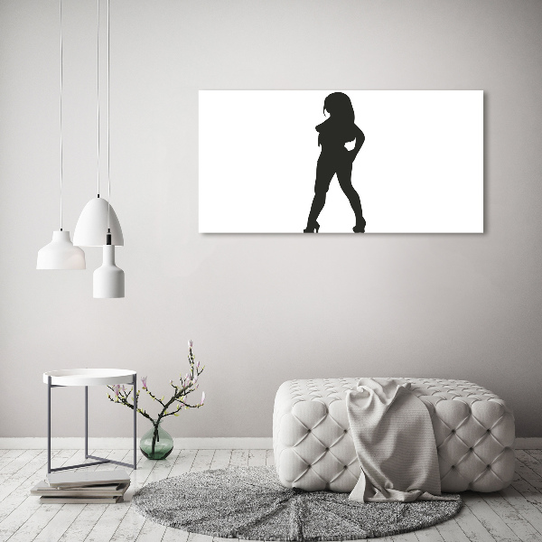 Foto quadro su tela Silhouette di una donna