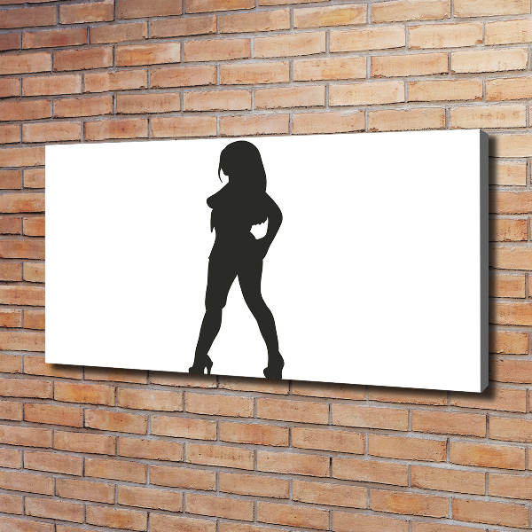 Foto quadro su tela Silhouette di una donna