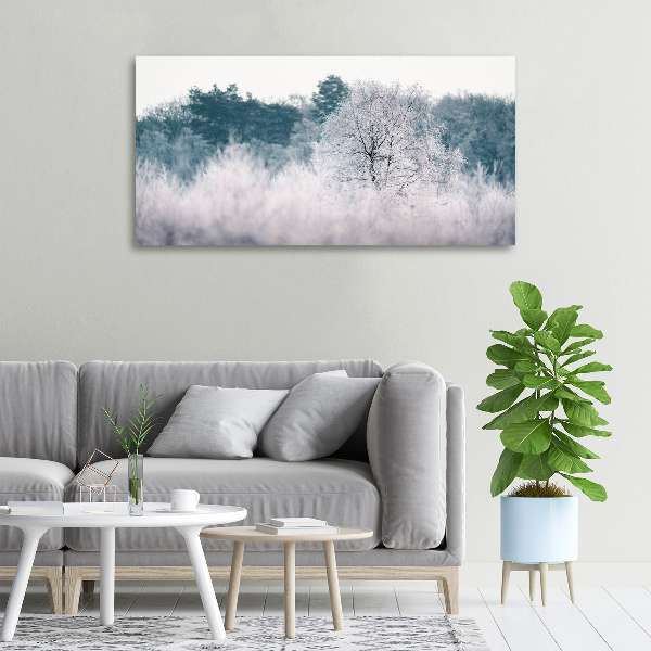 Quadro stampa su tela Alberi in inverno