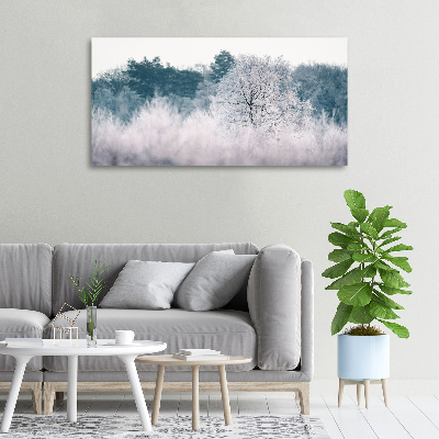 Quadro stampa su tela Alberi in inverno