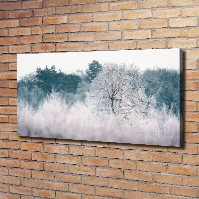 Quadro stampa su tela Alberi in inverno