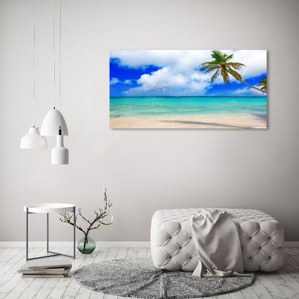 Quadro su tela Spiaggia caraibica