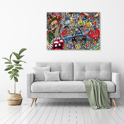 Quadro su tela Collage musicale